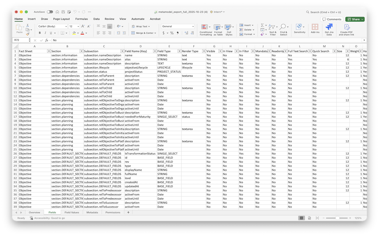 Screenshot of Data Model Explorer (EE)