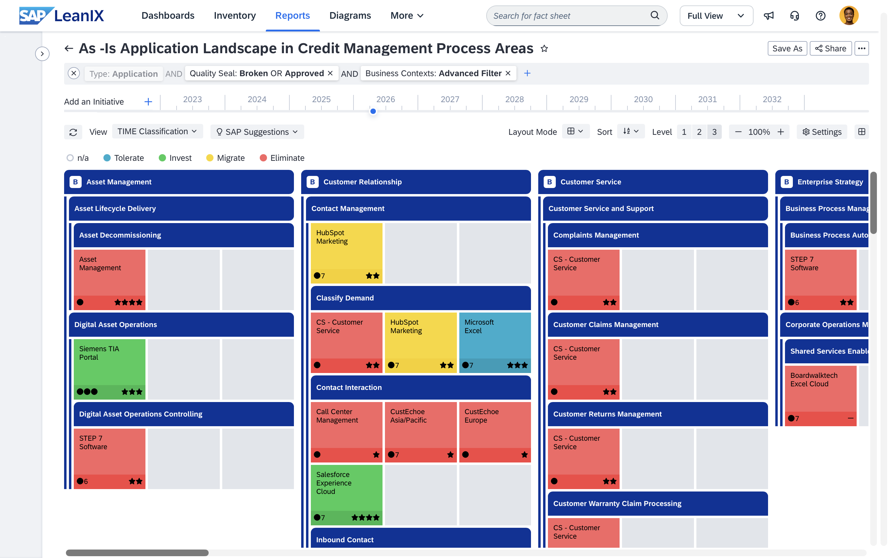 Screenshot of Portfolio Strategy